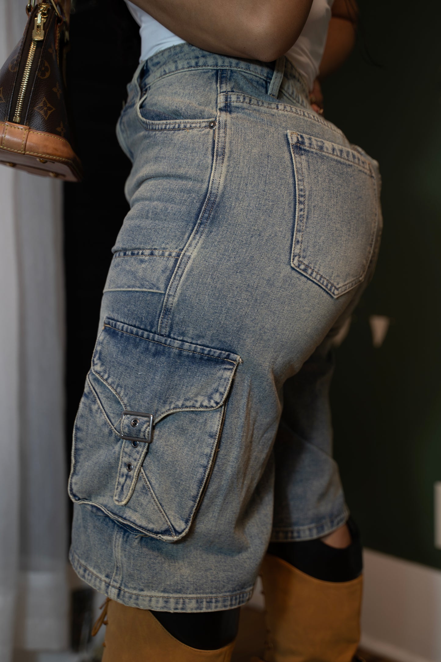Cargo Denim Jort