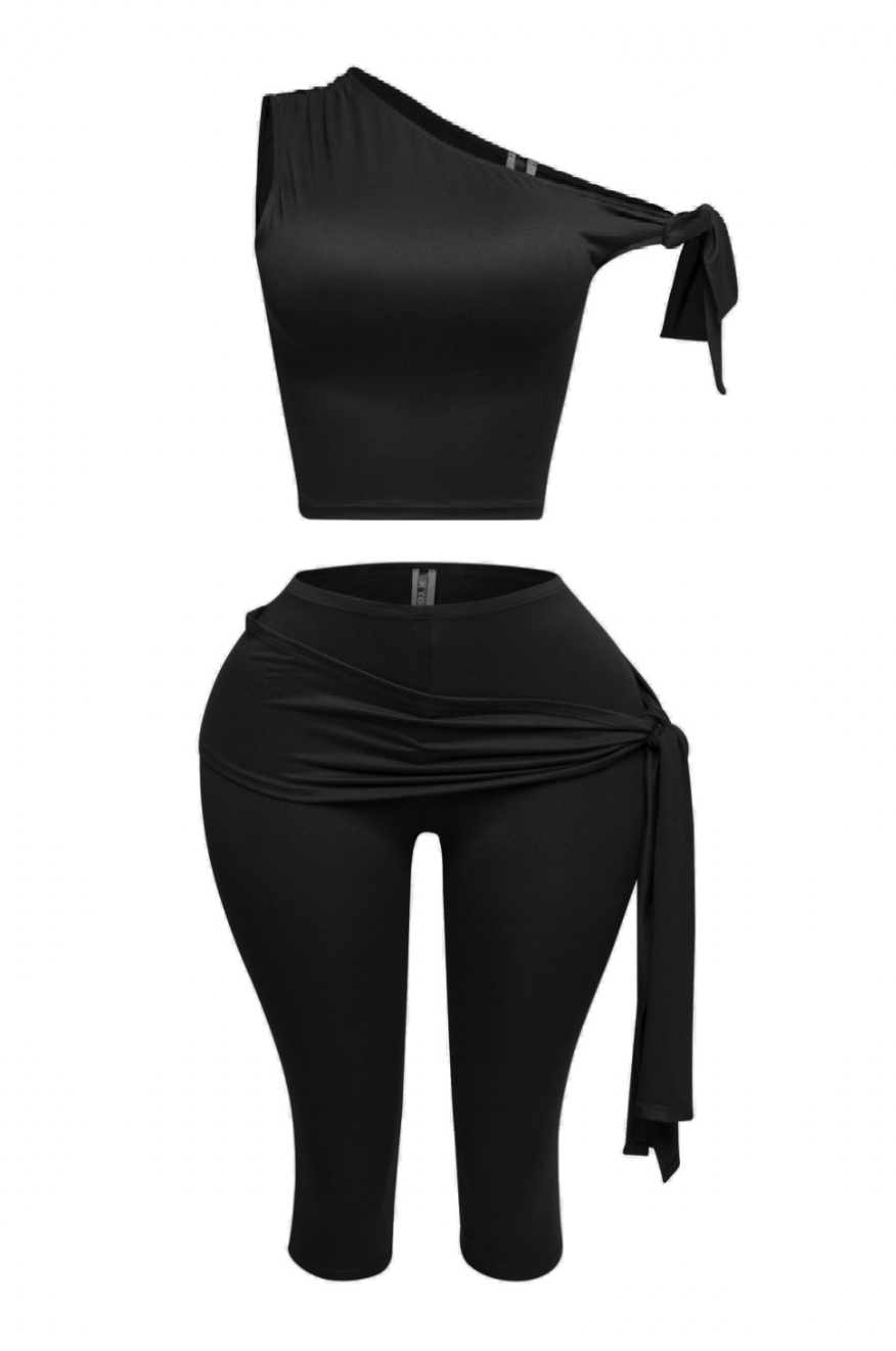 Off-shoulder Cropped Set