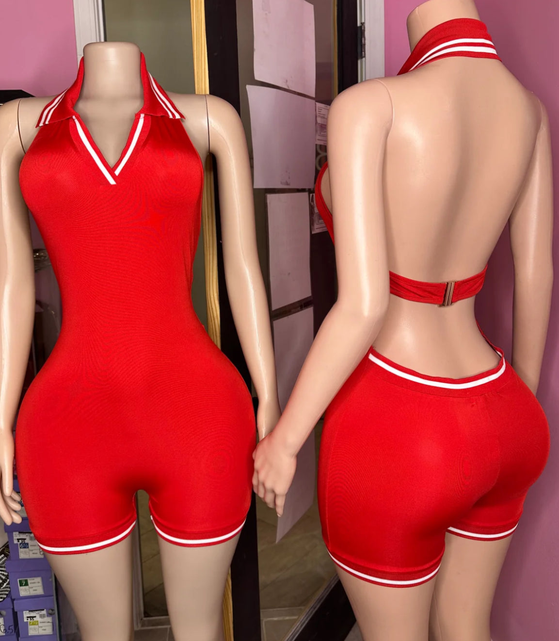 Jayda Backless Romper