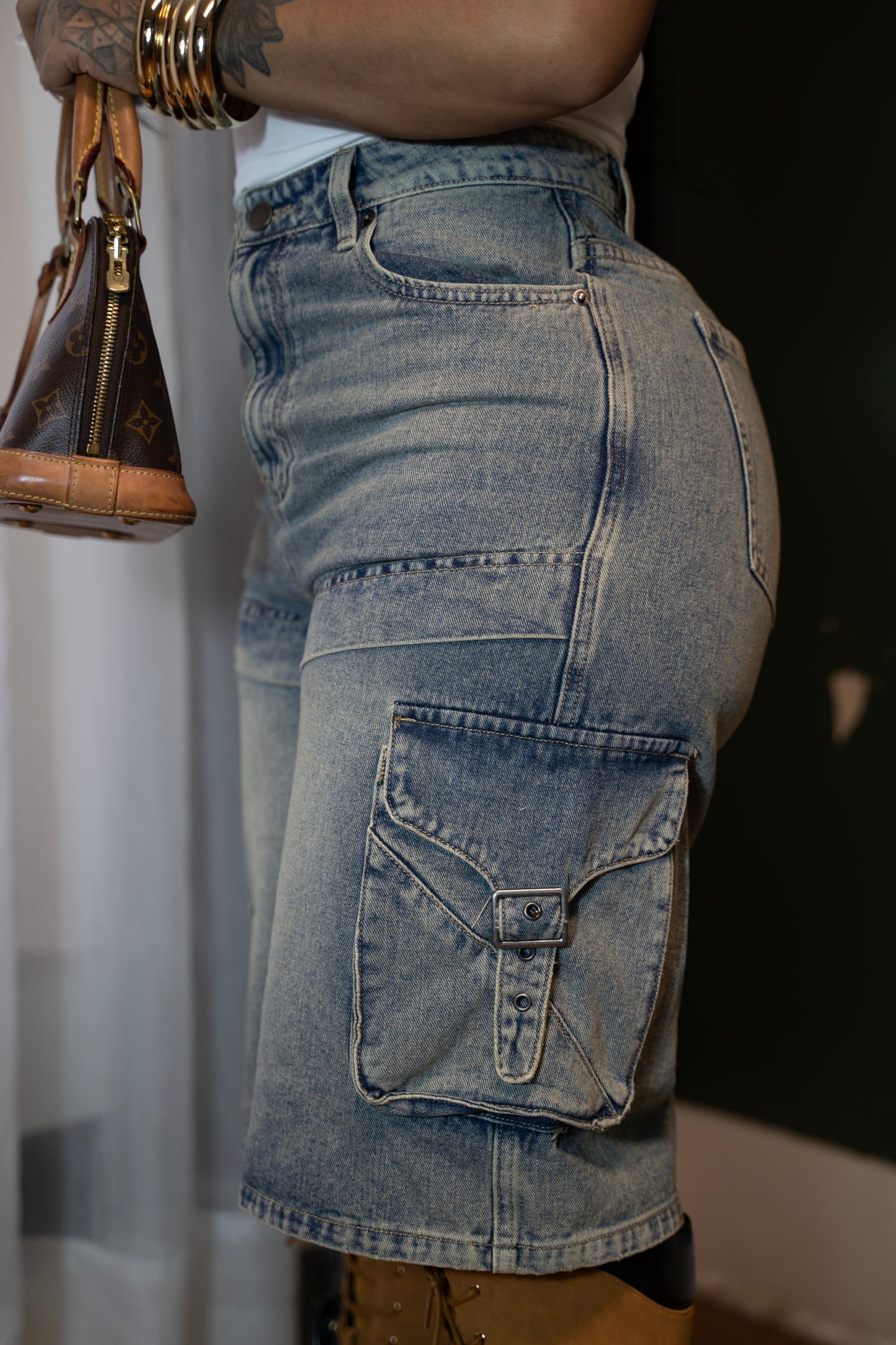 Cargo Denim Jort
